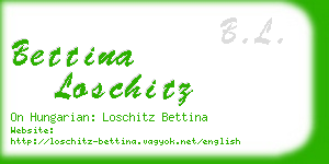 bettina loschitz business card